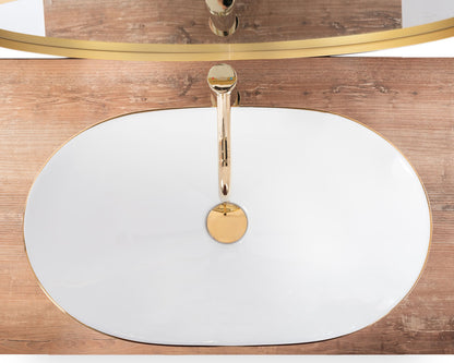 Aufsatzwaschbecken Royal Goldrand 62,5x36cm