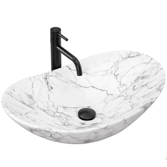 Aufsatzwaschbecken Royal Statuario Matt 60,5x36cm