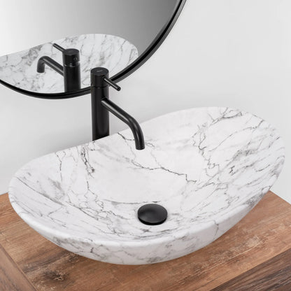 Aufsatzwaschbecken Royal Statuario Matt 60,5x36cm