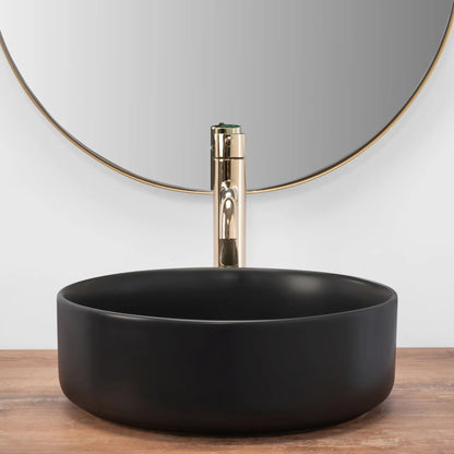 Aufsatzwaschbecken Sami Black Matt Ø 35cm