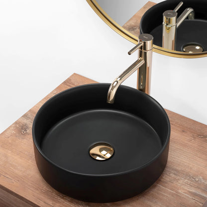 Aufsatzwaschbecken Sami Black Matt Ø 35cm