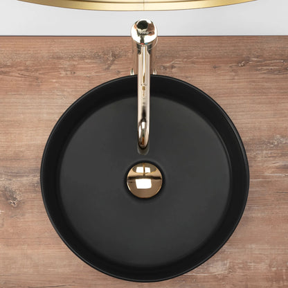 Aufsatzwaschbecken Sami Black Matt Ø 35cm