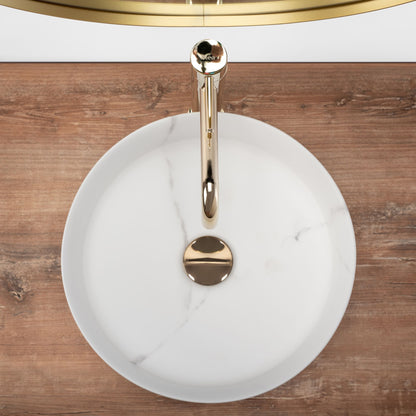 Aufsatzwaschbecken Sami Marble Matt Ø 36,5cm