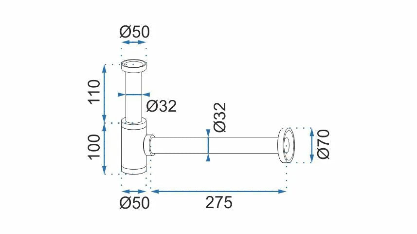 Siphon Chrom Glänzend