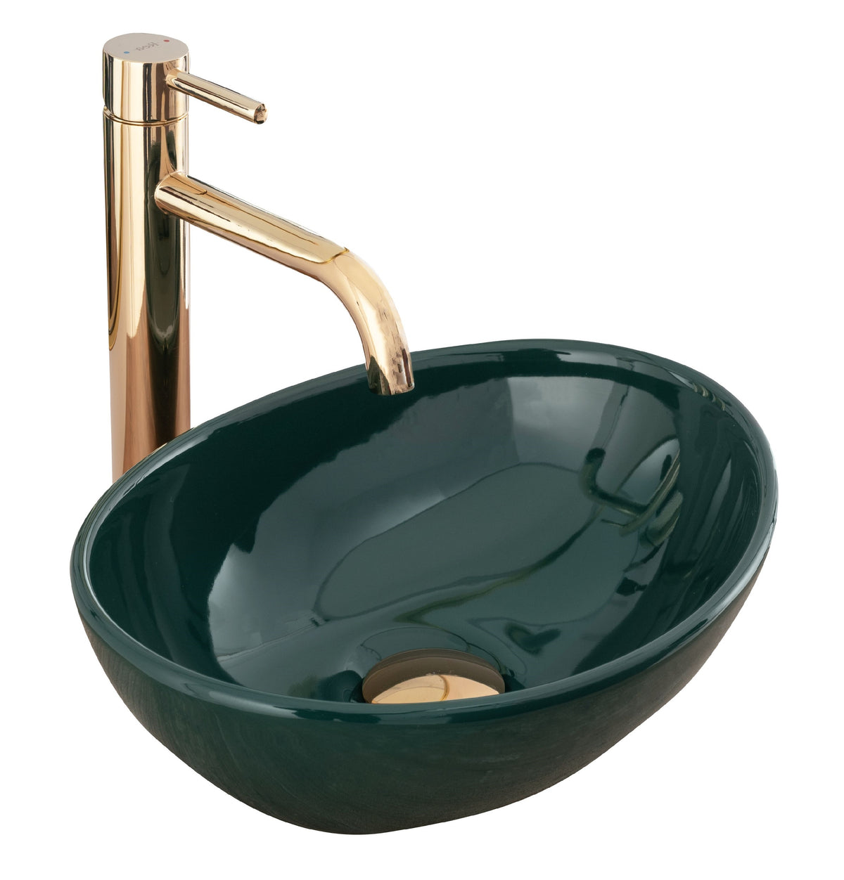 Aufsatzwaschbecken Sofia Mini Grün 35,5x27cm