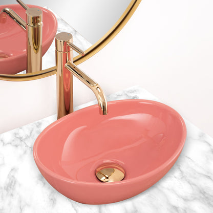 Aufsatzwaschbecken Sofia Mini Pink 35,5x27cm