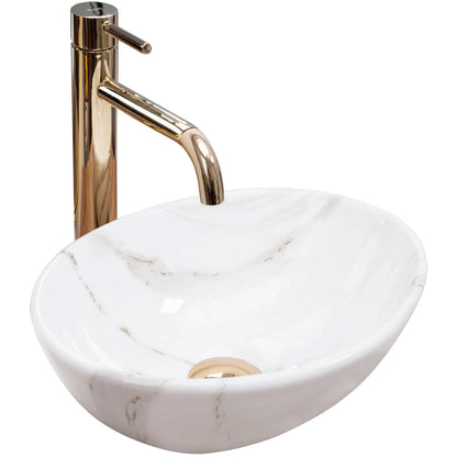 Aufsatzwaschbecken Sofia Shiny Aiax Mini 35,5x27cm