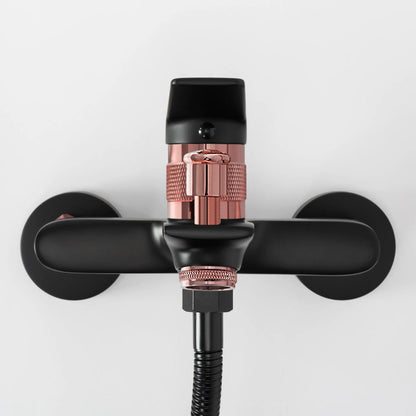 Badewannenarmatur Viral Black Rosé Gold