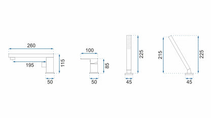 Badewannenarmatur Glen Gold