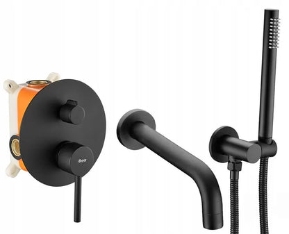 Badewannenarmatur Unterputz Lungo Black