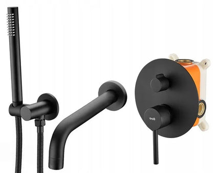 Badewannenarmatur Unterputz Lungo Black